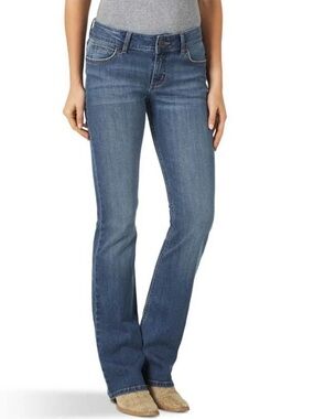 Wrangler Boot Cut Jeans Women’s 11x32 Medium Wash Stretch Western Denim